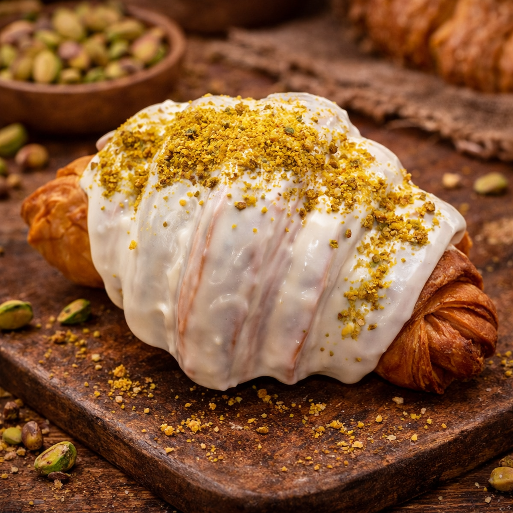 White Chocolate Pistachio Croissant - pack of 6 - Bait Lehem